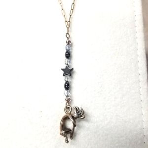 kokopelli  sterling silver vintage necklace